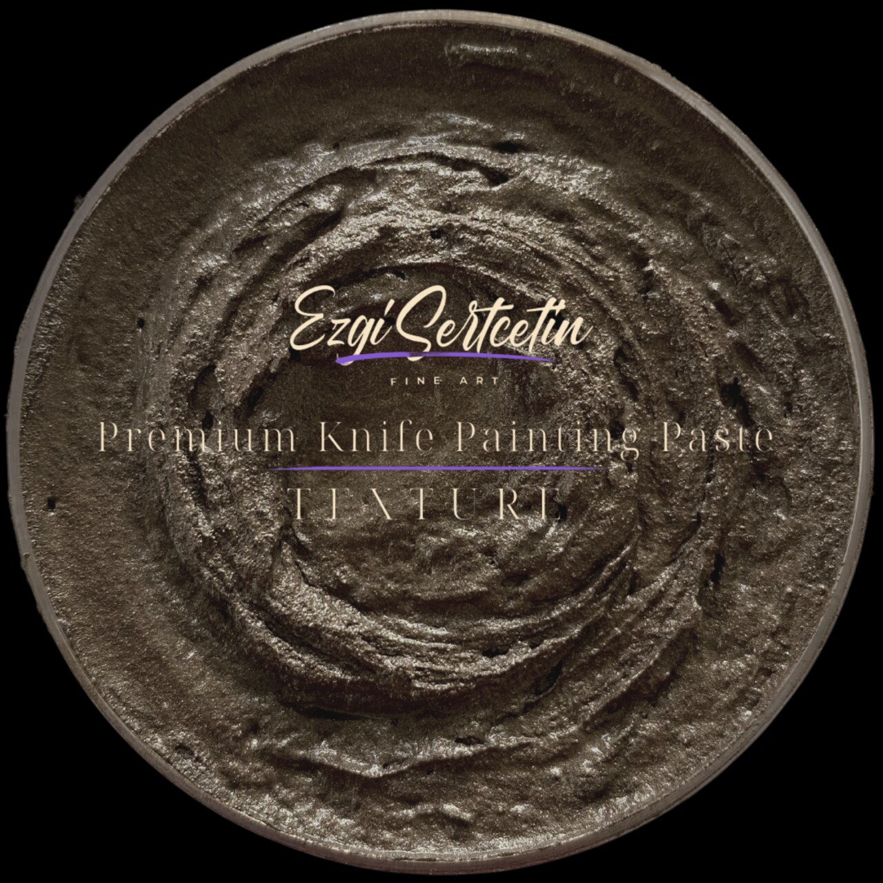 Premium Palette Knife Painting Paste|Modeling Paste|Texture Paste|Authentic Bright Colors|Ready to Use|Easy to Apply| 6oz by Volume|Ezgi Sertcetin